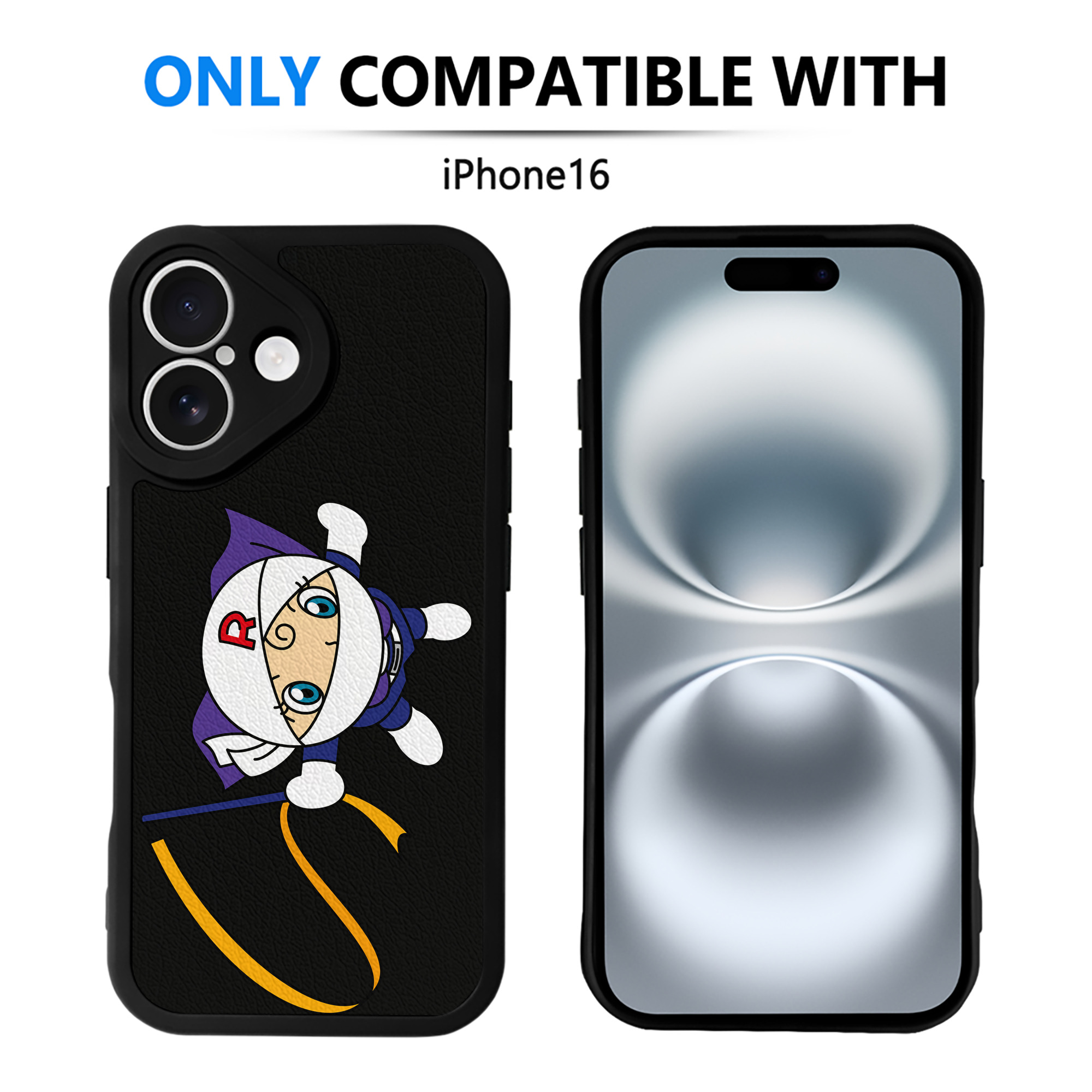 （画像用） アンパンマン Anpanman 【iPhone 16シリーズ対応】シリコンスマホケース（レザー調） 材質：シリコン